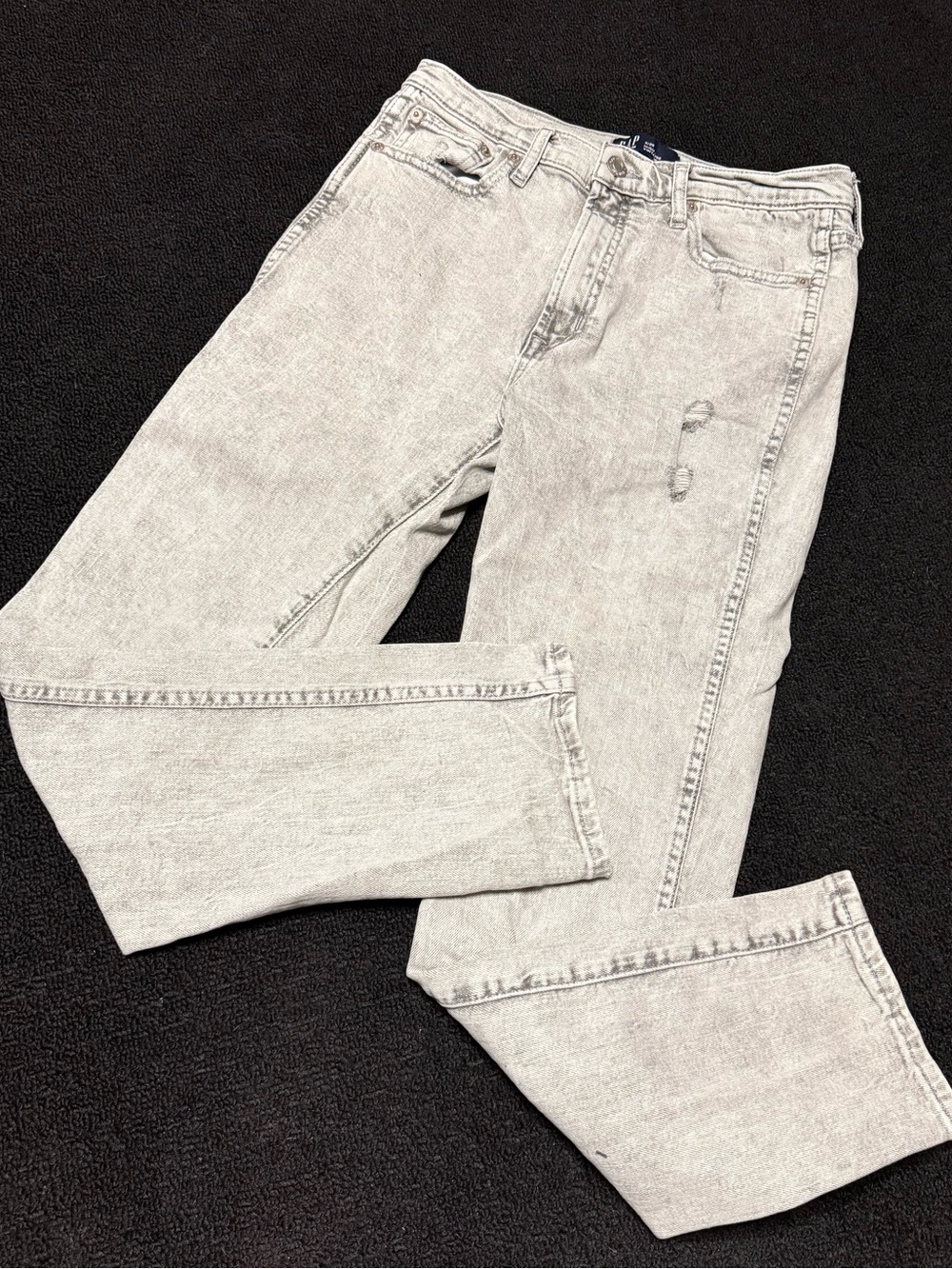 GAP Factory Light Gray High-Rise Vintage Slim Jeans